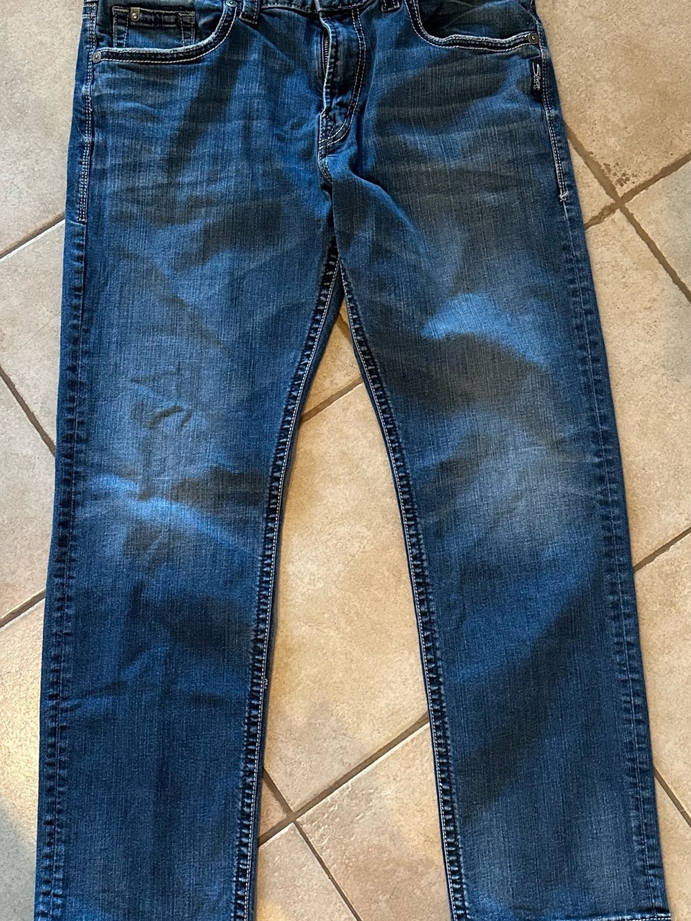 Silver Jeans Men's Straight Leg Jeans - Deep Blue Wash